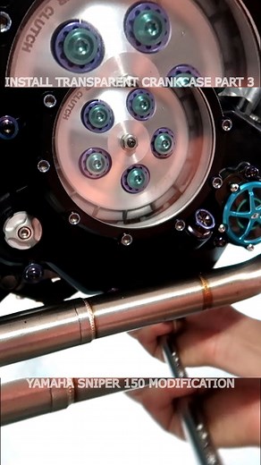 8K views · 136 reactions | Install Transparent Crank Case Part 3 Sniper 150 #Reels #Sniper150bigbike #Fyp | Best of the Beast Modification | Facebook