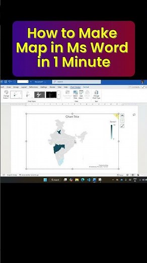How to Create Map Chart In MS-Word, MS- Excel and MS- PowerPoint
