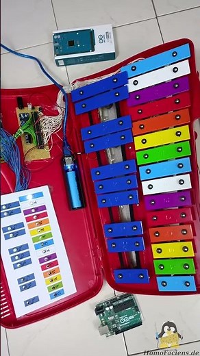 Automatic Xylophone with an Arduino MEGA - shorts