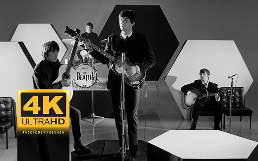 The Beatles - A Hard Day's Night 电影的音乐部分【4K修复】