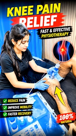 Knee Pain Relief with Shockwave Therapy | Fast & Effective Physiotherapy Treatment #kneejointpain