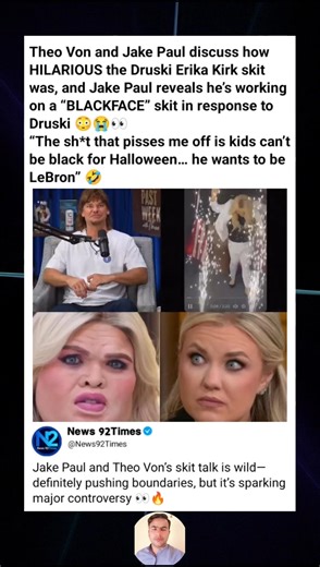Theo Von and Jake Paul React to Druski Skit — Jake Plans Controversial “Blackface” Response