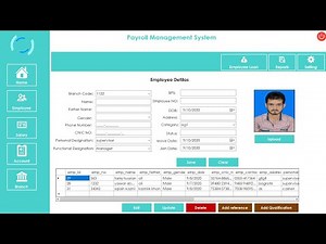 C# - Payroll Management System(Employee Update Record, Delete Record, Search Record) part 13.