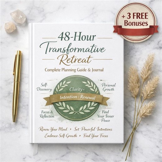 48 Hour Retreat Planner & Journal, Wellness Retreat Guide, Self Care Weekend Template, Mindfulness Travel Planner PDF - Etsy