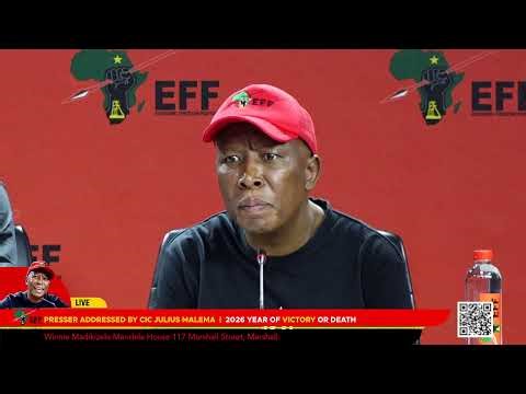 EFF Press Conference, Addressed by President, Julius Malema