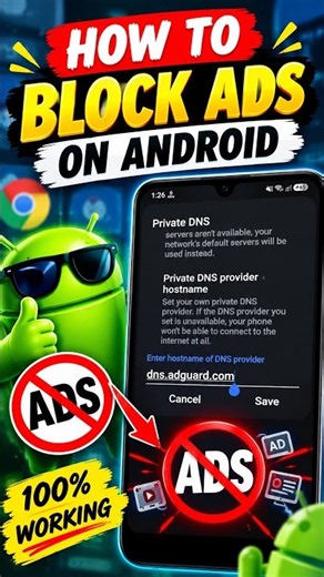 How To Block Ads on Android Mobile! 🚫📱 #Android #BlockAds #AndroidTips