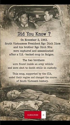 Ngo Dinh Diem Assassination (1963) | Shocking Truth Behind U.S.-Backed Vietnam Coup
