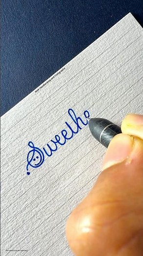 Refresh your mind with this simple and amazing cursive handwriting #handwriting #calming