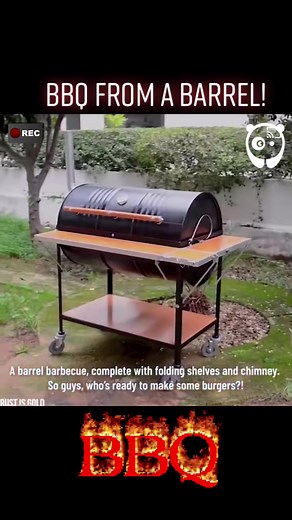 DIY BBQ Grill Ideas from Barrel - Homemade Outdoor Grilling Project