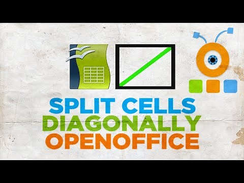How to Diagonally Split Cells in Spreadsheet in Open Office