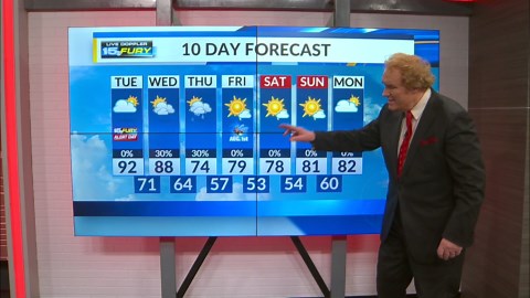 Oppressive humidity and heat continue into this afternoon