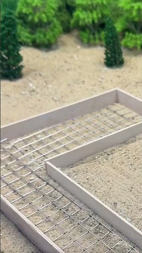 So this is how the building foundation is made, starting from strong and precise groundwork