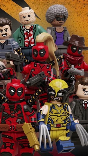 LEGO 76609 Deadpool Corps Defense 🔥🟥 Custom Set by h28bricks #shorts