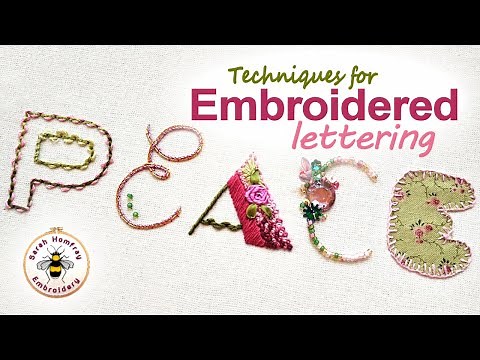 5 different ways you can stitch beautiful embroidered lettering