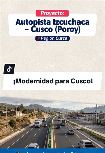 👏👏🇵🇪 Desde el #MTC, seguimos impulsando obras que fortalecen la conectividad y la seguridad vial. La Autopista Izcuchaca–Cusco (Poroy) contribuirá al desarrollo y a una mejor movilidad en la región #Cusco. #ElPerúATodaMáquina
