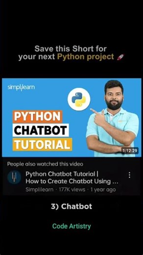 These 6 Python Projects will get you HIRED in 2026 💼 #shorts #pythonprojects #2026short #techshorts