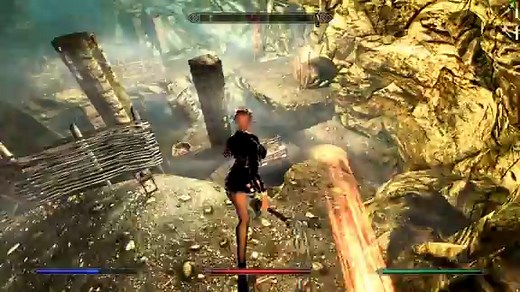 Flail weapon with chain swing