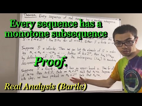 Prove that every sequence has a monotone subsequence (ILIEKMATHPHYSICS)