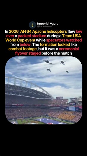 Apache Flyover Stuns World Cup Crowd #shorts #history