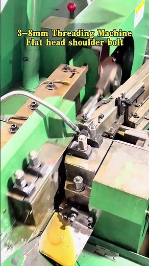 m3 m4 thread rolling machine for flat socket drive low profile shoulder stepped screws.