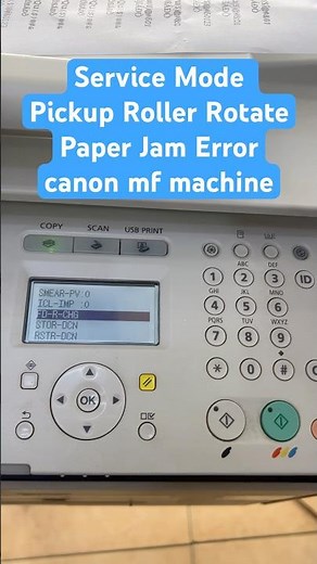 Canon Printer Service Mode Access and Replace Pick up Roller