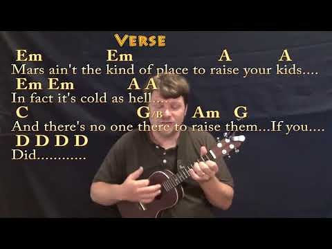 Rocket Man (Elton John) Ukulele Cover Lesson in Em with Chords/Lyrics