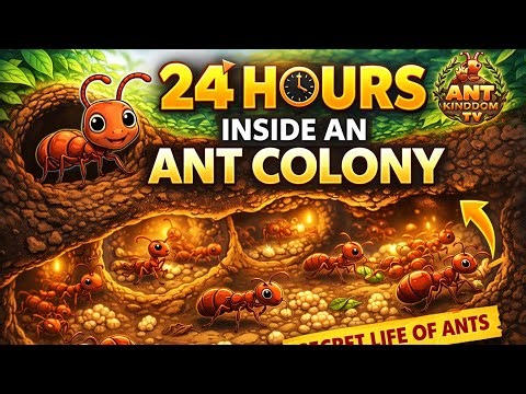 24 Hours Inside an Ant Colony 🐜 | Secret Life of Ants (Amazing Facts & Documentary)