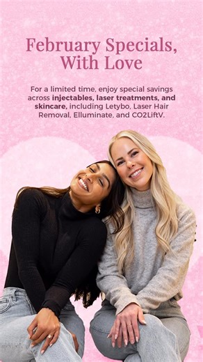 NM Aesthetics | Wellness on Instagram: "✨ February Specials at NM Aesthetics ✨ Consider this a well-timed nudge to book what’s already been on your mind: 💋 Injectables - Letybo $13/unit - $200 off lip filler with Ashley & Yagna ⚡️Lasers - Extra 15% off all Laser Hair Removal packages - 20% off Elluminate 💗 Product of the Month: CO2LiftV (20% off) Produces natural lubrication, may improve vaginal tightening, may reduce painful intercourse, enhances cosmetic appearance If it’s been sitting on yo