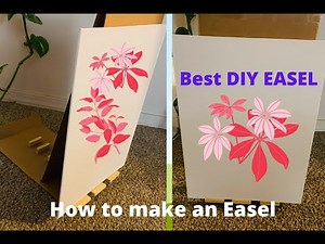 DIY easel for painting | best DIY easel for painting | DIY adjustable easel using cardboard