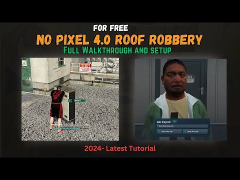 No Pixel 4.0 Roof Running Robbery Script | Free Script | Installation And Setup | 2024