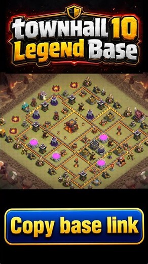 TH10 Base Link 😱 Rank Battle Base Link #coc #viral #shorts #clashofclans