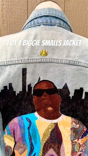 One-of-One Biggie Smalls Denim Jacket ✨👑 #shorts