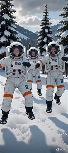 ASTRONAUTS DANCING IN SNOW IS THE HAPPIEST THING EVER 🌨️👨‍🚀 (AI Video)