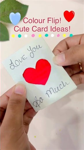 Magic Colour Changing Card ✨ DIY Surprise Idea #shorts