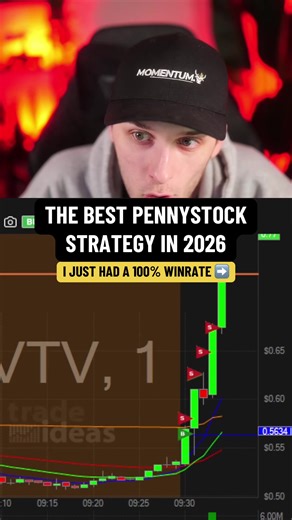 The BEST Pennystock Strategy in 2026??? I just had a 100% winrate trading EVTV today, did you trade it? Claim your 7 day FREE trial 🥂 #howtotrade #daytrading #stockstowatch #tradingeducation #momentum