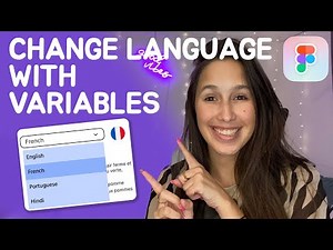 Figma variables to change the language using a dropdown | How to use Figma variables | Step-by-step