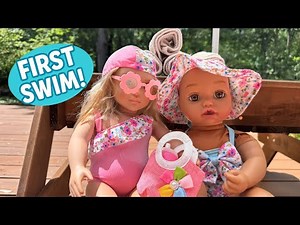 Baby Born Doll Goes Swimming!