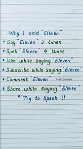 why i said "Eleven"😱☠️ #shorts #trending #art #love #writing #shortsfeed #english #foryou