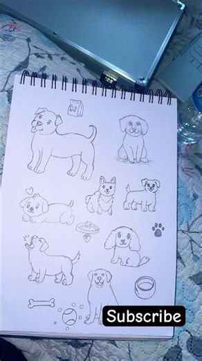 Puppies 🐶 sketch ✍️ cute puppy #puppy #cute #dogs #sketch