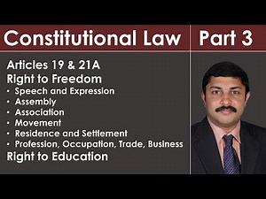 Constitutional Law I & II - LLB Syllabus - Lecture Revision Series - Constitution of India - Part 3