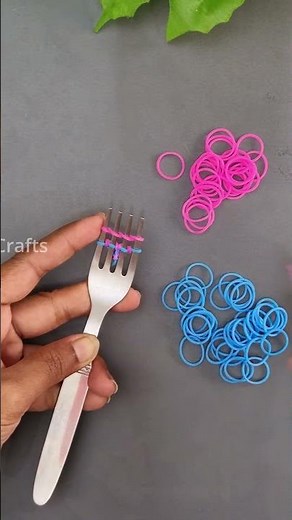 Rubber band Bracelet | 5 mins Easy DIY Bracelet || Handmade bracelet