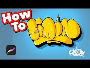 How to draw Simpsons graffiti with Procreate #26 - Simon by Simon Dee