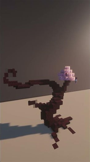 Cherry Blossom Bonsai Tree in Minecraft 🌳 🌸 (Timelapse Build) #minecraft #minecraftbuilding #tree