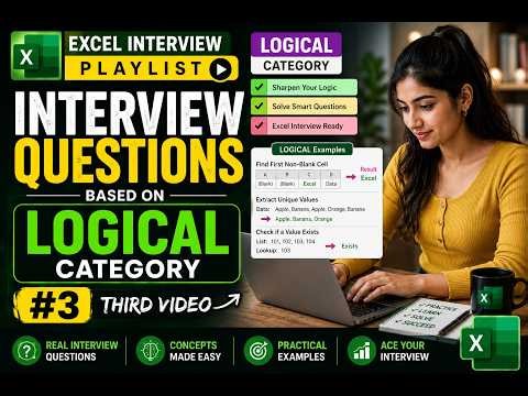 Excel Interview Questions | Part 3 | Logical Functions | Solved with Practice Sheet #explore