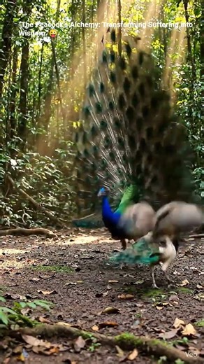 #birds The peacock is a powerful symbol of transmutation. Just as the peacock is believed to,😜