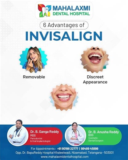 6 Advantages of Invisalign | How Invisalign Works | Mahalaxmi Dental Hospital