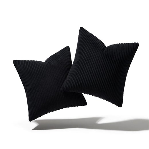 Black Corduroy Pillow Covers Set for Modern Boho Living Room - Etsy
