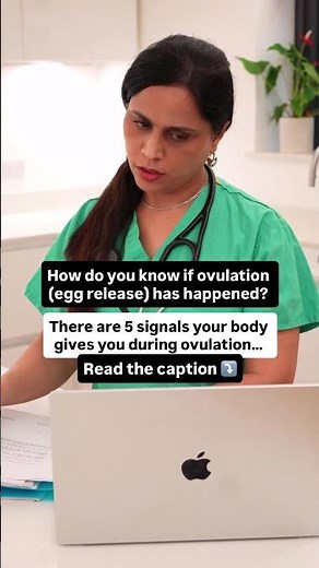 How do you know if ovulation (egg release) has happened?