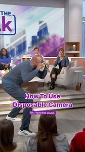 One of our audience members didn’t know how to use a disposable camera. We thought they were making a comeback?! 🥲 #disposables #disposablecamera #pictures | The Talk