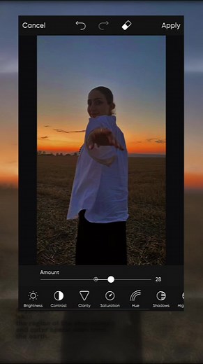 Here's your next edit idea! Go to our Mask section and search through our Fold collection, finish off with your fave Filter 🌅 #picsart #aesthetic #sunset #adjustment #picsartediting